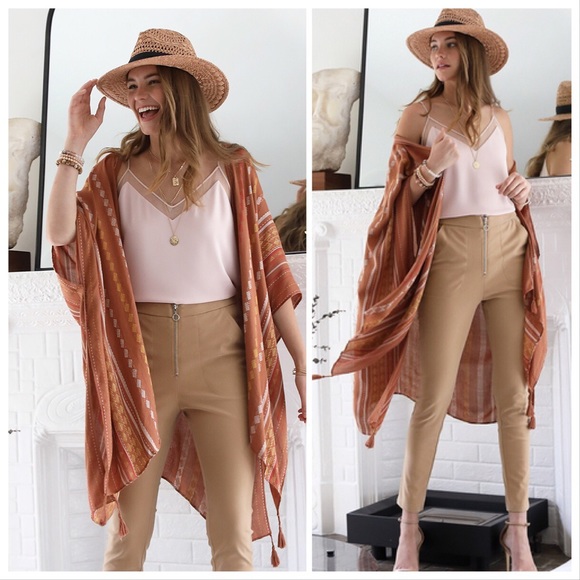 *HOLD*(ON BACK ORDER) Spice Boho Shawl Kimono - Picture 4 of 6